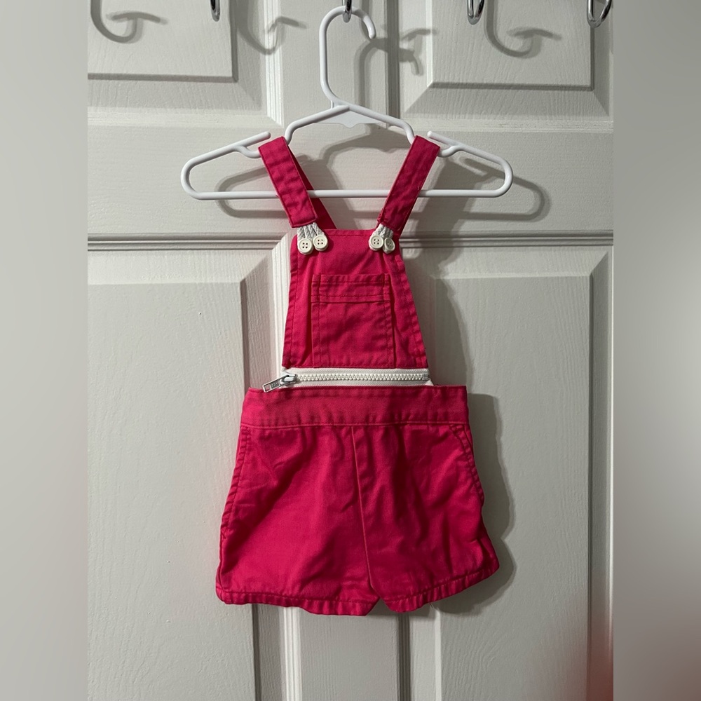 Vintage JetSet Pink Kids Overalls - size 24 months